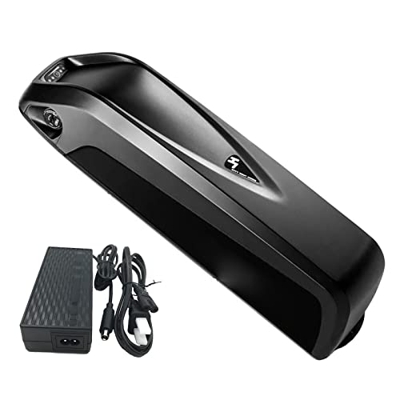 FREEDOH Batería Bicicleta Eléctrica De 36V 13Ah, Batería Litio Tubo Inferior Bicicleta Eléctrica De 13000mAh con Base/Cargador/Bloqueo Seguro/luz Indi