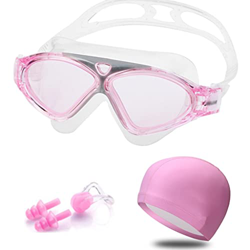 ZLYPSW Gafas de natación Casas de Piscina for Adultos Impermeables antigüedad (Color : Pink, Size : One Size) características