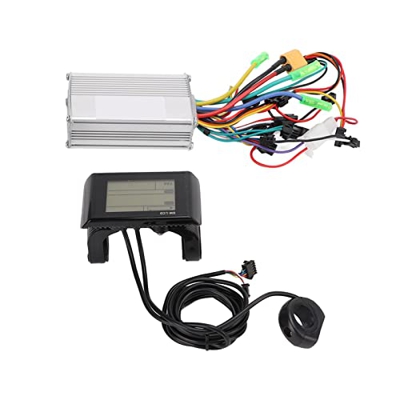 BuyWeek Kit de Controlador de Motor sin escobillas para Bicicleta eléctrica, 24/36/48V 350W Controlador de Motor sin escobillas Kit de medidor de Pant