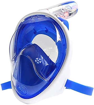 Samnuerly Buceo Máscara de Buceo Mascarilla Facial Completa Silicona Antivaho Seco Snorkel Equipo de Buceo (Color : B, Tamaño : S/M) (AS/M)