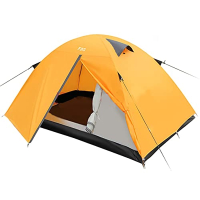 VILHELM Tienda de campaña al aire libre para 2 personas de doble capa de aluminio de la cúpula de la tienda de campaña familiar engrosada impermeable 