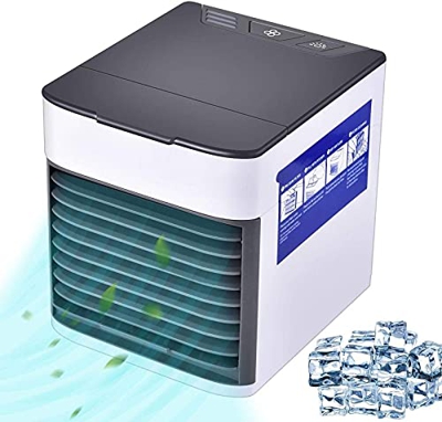 VVLXRIC Aire Acondicionado para Coches, Ultra Silencioso Aire Acondicionado Movil, Utilice Solo Agua Limpia Ventilador De Agua Y Hielo, para El Hogar 