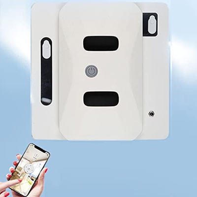 Genérico Robot De Limpieza De Ventanas,Electrodomésticos,Robot De Limpieza Automático De Color Blanco,para Vaso Limpieza Máquina Cristales,Azulejos Y 