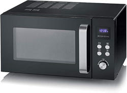 SEVERIN Microondas Inverter, microondas digital para descongelar alimentos, cocinar y calentar, con plato giratorio para distribuir el calor, negro/ac en oferta