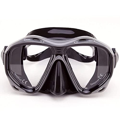 Samnuerly Buceo Máscaras de Buceo Antiniebla Snorkel Buceo Natación Natación Lente de Vidrio Templado Máscara de Snorkel para niños (Color : Rojo) (Gr