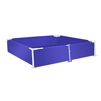 ZXIN Steel Pro Frame Piscina Familiar de 5,9 pies, Piscina Rectangular para niños, fácil de Montar, 180 x 150 x 60 cm