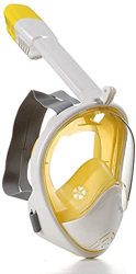 Buceo Máscara de Buceo Buceo antivaho Natación Equipo de Snorkel en Seco Completo Campo de visión Amplio de 180° (Color : Yellow and White, Size : S/ precio