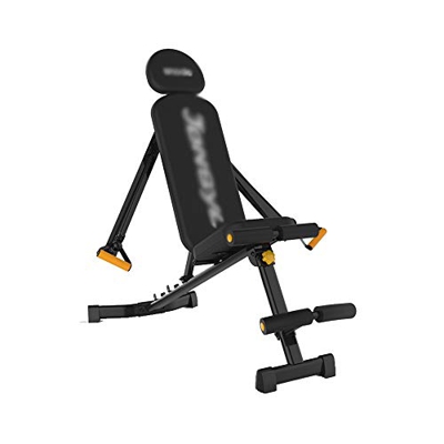FMOPQ Banco de Pesas pequeño con Mancuernas, con Dos Cuerdas elásticas para un Banco de Entrenamiento de Cuerpo Completo, mancuerna de Fitness