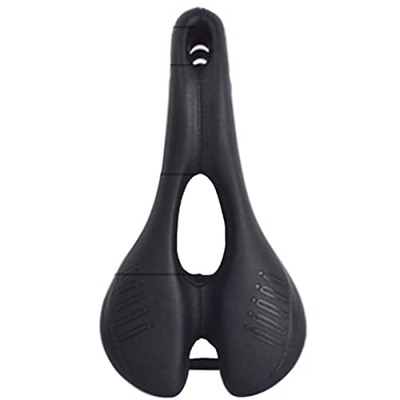 JINPENGRAN Saddle de Bicicleta, sillín de Carbono Completo Ultralight High Performance Open Saddle Road Race Bicycle Silldle,B