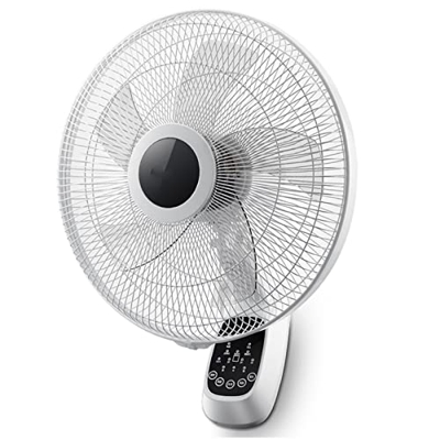 LIXIAO Ventilador de Pared para Ahorrar energía en el hogar Ventilador de Pared: silenciador/temporización remota/Ajuste de Tres velocidades/Uso en la