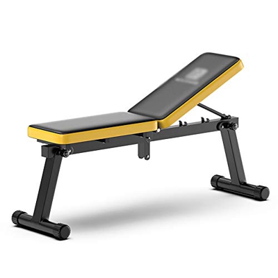 FMOPQ Banco de Pesas pequeño con Mancuernas - Bancos Ajustables de Entrenamiento de Fuerza para Banco de Entrenamiento en casa Mancuerna de Fitness