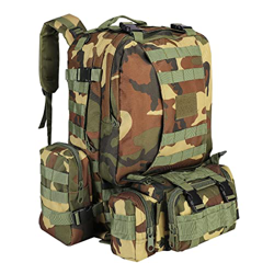 SHANNA Mochila Militar, Mochila Crossfit, Mochila Militar Tactica de 55 L para Senderismo al Aire Libre Camping Trekking Pesca Caza, Ejercito Verde características