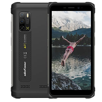 Ulefone Armor X10 Pro (2022), Smartphone 4G Android 11 irrompible, 20MP + 5MP, 64GB + 4GB 5180mAh Batería, Dual SIM FM Face ID Smartphone Barato Subma