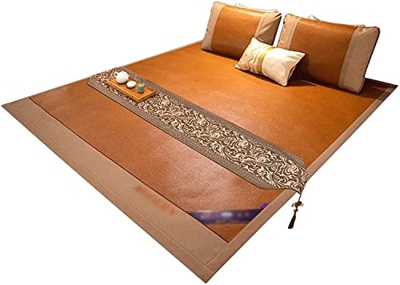 Alfombras para dormir de verano Colchón de almohadilla for dormir de enfriamiento de verano, alfombra de bambú, absorción suave y transpirable for sud