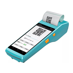 YUTRD Terminal de Mano Android POS de 5,5 Pulgadas PDA con Impresora de Recibos de Etiqueta móvil incorporada Adecuado for comerciales en oferta