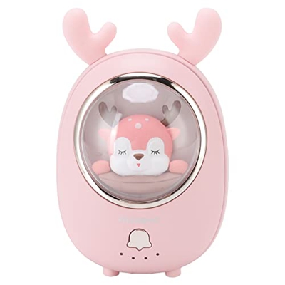 Yctze Mini Ventilador Eléctrico, Ventilador de Cuello Portátil para Mascotas, Multifunción, 3 Velocidades, bajo Ruido, Recargable por USB, sin Aspas, 