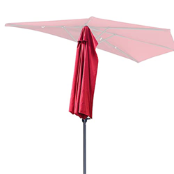 Sombrilla Jardín Terraza Balcón Media caña 300cm Media Parasol Mercado al Aire Libre Media sombrillas Sombra Media caña Sombrilla Media Semi sombrilla precio
