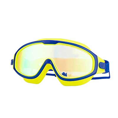 ZLYPSW Gafas de natación para niños Anti-Niebla UV Protección de visión Transparente de visión Amplia con Tapones para el oído para (Color : B)