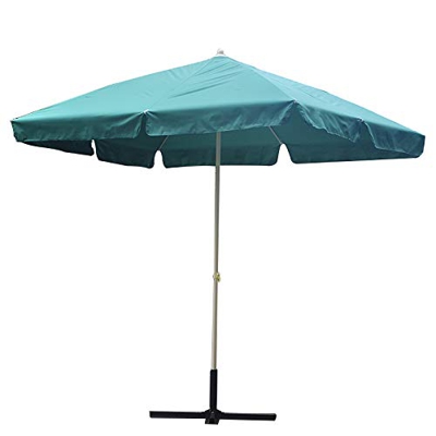 Sombrillas de Sol al Aire Libre Sombrillas rectangulares de Verano Sombrillas de Gran Mercado para jardín Playa Patio Refugio Solar 240x180cm, con Bas