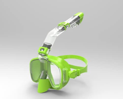 Máscara de buceo Equipo de buceo para jóvenes adultos, aspecto elegante, visión clara, impermeable, antivaho, gafas de natación subacuáticas con cubie