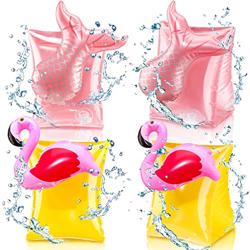 4 Manguitos Flotadores Brazaletes Hinchables Manguitos de Piscina Inflables Bandas para Brazo de Natación para Niños Playa Aprendizaje de Natación, 3  precio