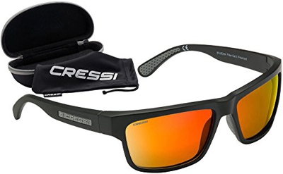 Cressi Ipanema Gafas de Sol, Unisex Adulto, Gris/Naranja, Talla Única