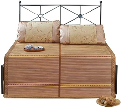 DYCIN Alfombras para Dormir de Verano Alfombra de Cama de Cama de bambú, colchón for Dormir de Verano, colchón Plegable de bambú de Doble Cara (sin Al precio