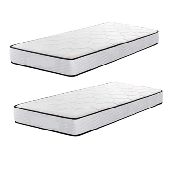Colchón Viscoelástico 90x190CM para Cama, Colchón de Espuma Viscoelástica con Gel (90x190CM-2Colchón)