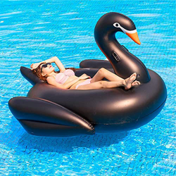 Flotador Cisne Negro Gigante Hinchable Flotadores Piscina Cisne (Black-Swan) características