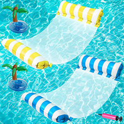 Thnkstaps Hamaca Piscina, Hamaca Flotante, Hamaca Inflable Flotante para Piscina, Agua Silla Inflable de Flotación Hamaca, 2 Pack Hamaca de Agua, Hama precio