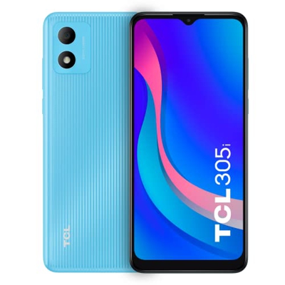 TCL 305i - Smartphone de 6.52" HD+ con NXTVISION (MediaTek MT6739V, 2GB/32GB Ampliable MicroSD, Dual SIM, Cámaras 13MP+5MP, Batería 4000mAh, Android 1