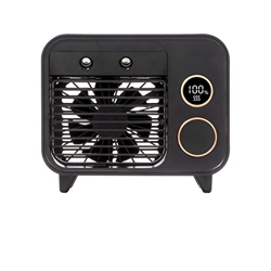 Ventiladores personales Humidificador de ventilador de enfriamiento de agua de aire de aire de aire acondicionado portátil DIRIGIÓ Luz 5 velocidades e características