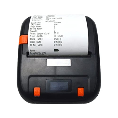 YUTRD Recibo de Impresora térmica Bluetooth de 80 mm Wilreeless Bill de 3 Pulgadas móvil Android iOS Mini Impresora pequeña