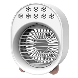 XXinD Cooling Fan Spray Humidification with 3 Speed Wind USB Rechargeable,Portable Cooling Fan Cooling Mister Fan for Home Adjustable Rotate Misting F en oferta