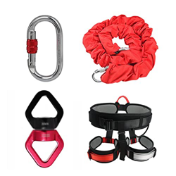 Bungee Dance Flying Suspensión Cuerda Aérea Antigravedad Yoga Cord Resistencia Band Set Entrenamiento Fitness Home Gym Equipment (Rojo 71) en oferta