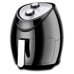 Freidora De Aire para Uso Doméstico 4.8L Freidora De Aire Compacta Horno Cocina con Control De Temperatura Canasta para Freír Antiadherente Guía De Re en oferta