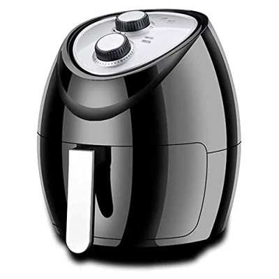 Freidora De Aire para Uso Doméstico 4.8L Freidora De Aire Compacta Horno Cocina con Control De Temperatura Canasta para Freír Antiadherente Guía De Re