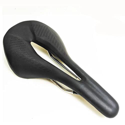 JINPENGRAN Silla De Bicicleta, Silla De Bicicleta Sillín Hueco De Titanio Ferrocarril Imitación De Cuero Accesorios para Bicicletas,B características