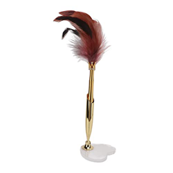 Yuecoom Pluma de Pluma, Pluma de Pluma de Repuesto reemplazable de Escritura Suave, Pluma de Pluma Vintage Elegante portátil pequeña para Firma(Polvo  características