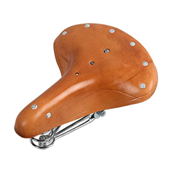 JINPENGRAN Saddle De Bicicleta, Ciclo De Amortiguador De Cuero Retro Ciclismo Universal características