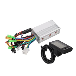 BuyWeek Kit de Controlador de Motor sin escobillas para Bicicleta eléctrica, 24 V, 36 V, 48 V, 350 W, Scooter eléctrico, Controlador de Onda sinusoida precio