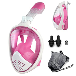 Samnuerly Juego de esnórquel, máscara de esnórquel de Cara Completa para Adultos Kit de esnórquel con máscara de Buceo panorámica y esnórquel Superior en oferta