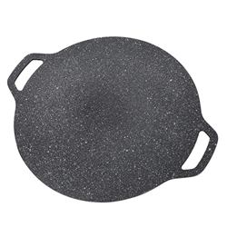 Wnesy Barbacoa Pan Aspecto Brillante Barbacoa Coreana Parrilla Forma Redonda Camping en oferta