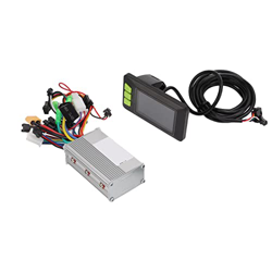 BuyWeek 36/48/60V 350W Kit de controlador de motor sin escobillas, controlador de onda sinusoidal de 3 modos de bicicleta eléctrica con kit de medidor características