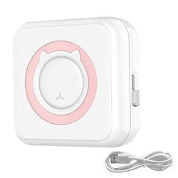 Heall Impresora térmica de Bolsillo Mini Impresora Incorrecta Impresora inalámbrica portátil Impresión de impresión Rosa 2 de Oficina Equipo electróni precio