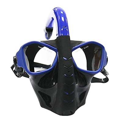 Samnuerly Juego de esnórquel para Adultos Máscara de Buceo Esnórquel Buceo Gafas de natación Máscara Juego de esnórquel seco para Hombres Mujeres Jóve