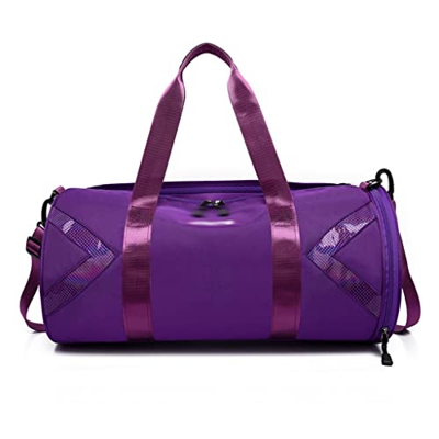 FMOPQ Bolsa de Gimnasia Deportiva para Mujeres Entrenamiento en Seco y Húmedo Natación Fitness Yoga Equipaje de Viaje Bolsos de Mujer con Compartiment