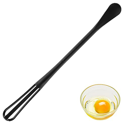 Batidora de mano multifuncional 2 en 1 con pequeña cuchara, batidora de mano, batidora giratoria, accesorio de cocina, útil y práctico en oferta