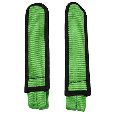 MANGUOZ 1 par de correas para pedales de bicicleta con correa para niños, color verde