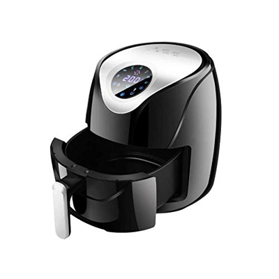 Freidora Eléctrica De Aire Caliente 1500 Watts Capacidad Extra Grande 5.2L / 5.5Qt, para Una Cocina Saludable Sin Aceite, con Temporizador Automático 